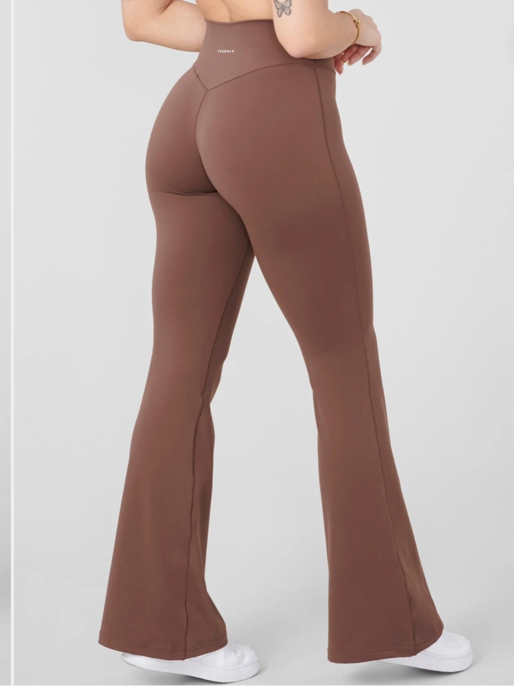 YoungLA Vital Flare Leggings Milk Chocolate